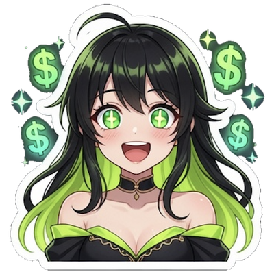 Nelly Money eyes sticker